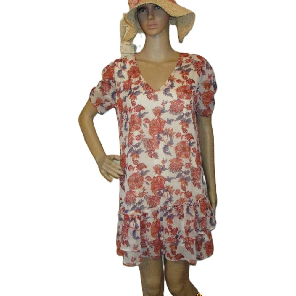 Sadie & Sage Sheer Floral Dress